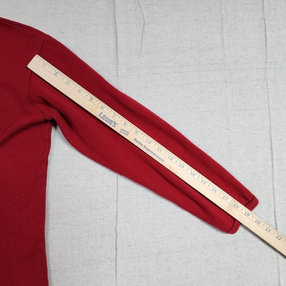 Alabama Crimson Tide Sweater Womens Large Red V-Neck Pullover Long Sleeve Champs - Picture 9 of 13